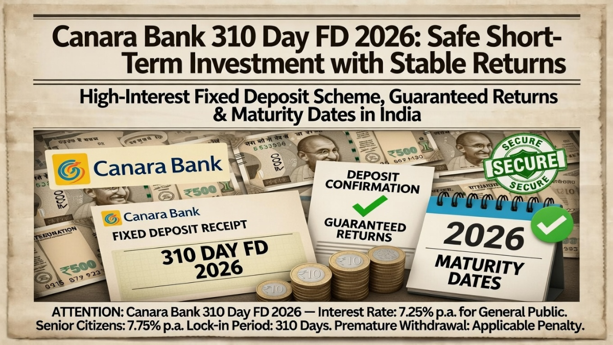 Canara Bank 310 Day FD