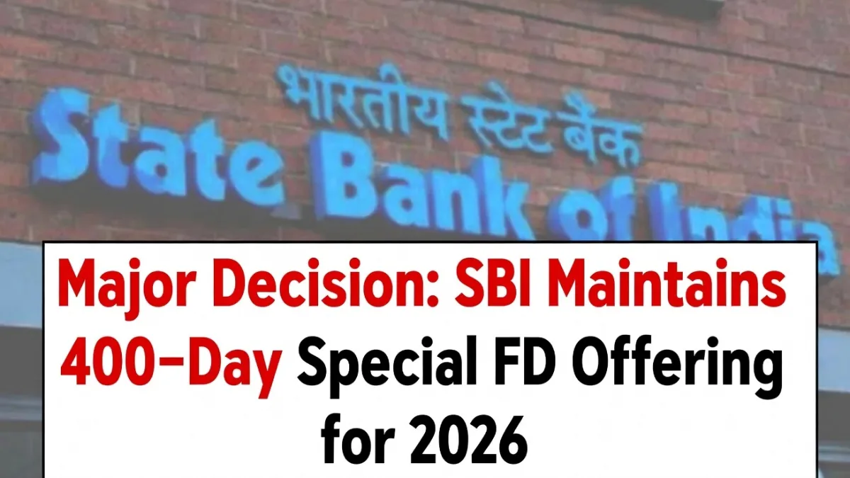 SBI Maintains 400-Day Special